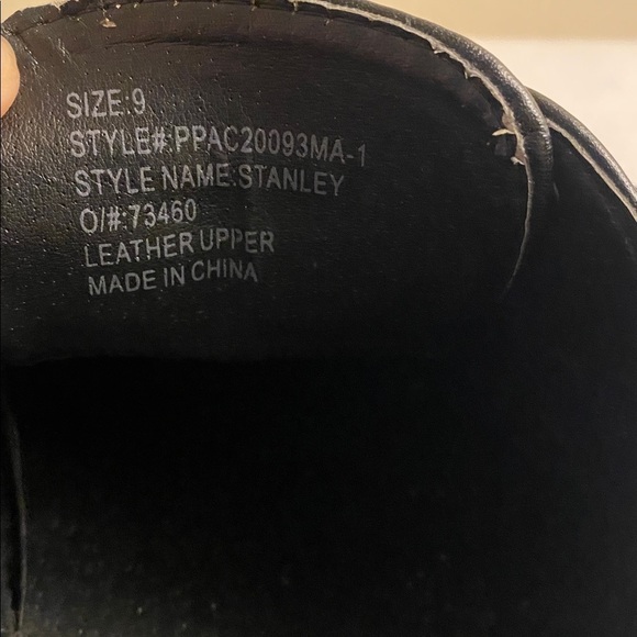 Perry Ellis Portfolio Men's Stanley Oxford  Black Leather Size 9 - Picture 6 of 11